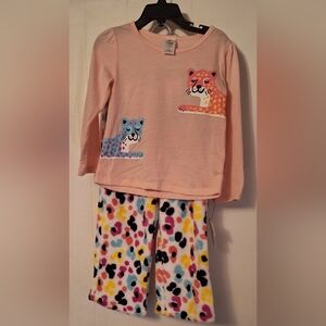 NWT Tucker and Tate kids Fleece Pajamas Pink Size 3